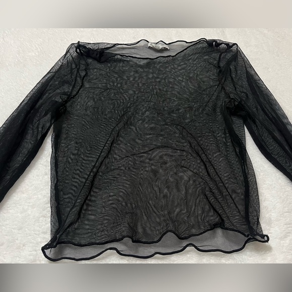 AMERICAN EAGLE sheer mesh top - Picture 2 of 2